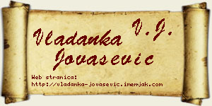 Vladanka Jovašević vizit kartica